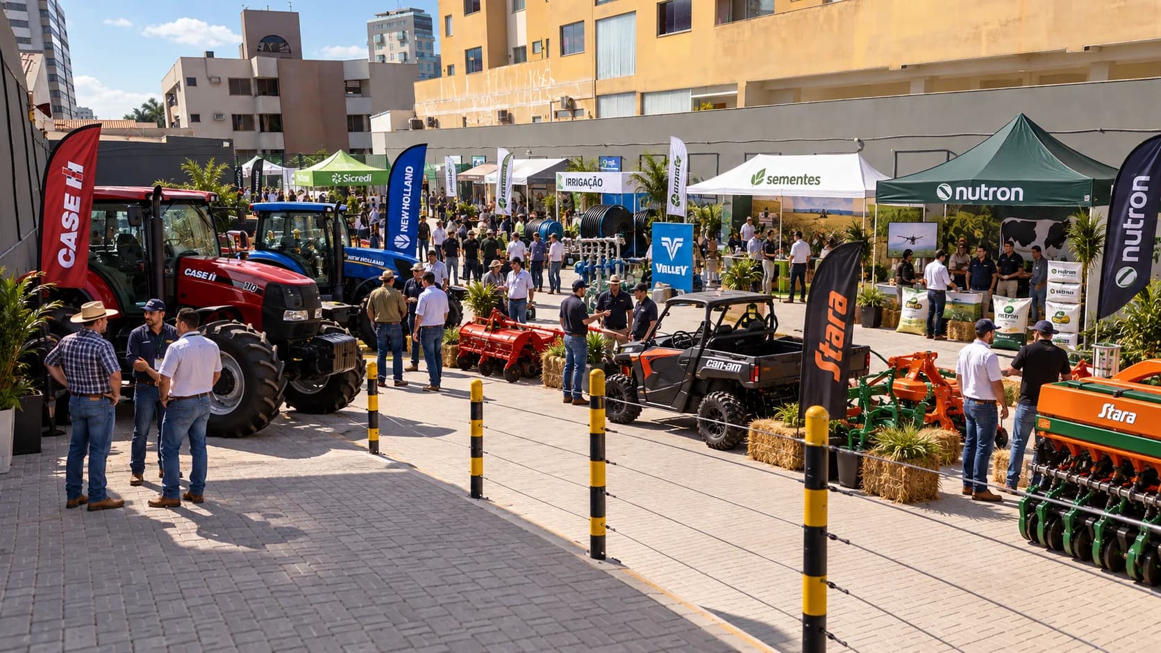 Área de eventos · feira agro