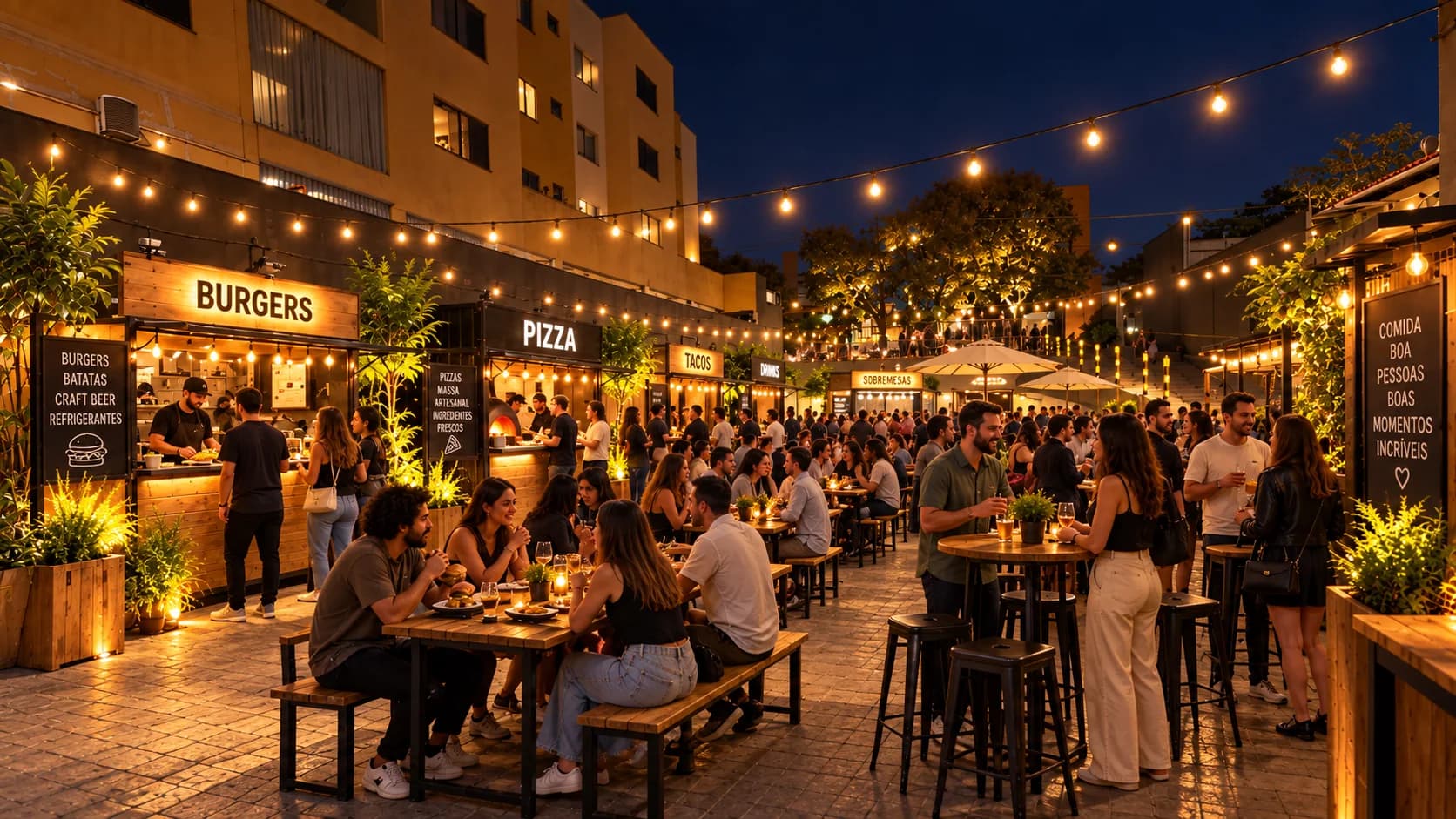 Área de eventos · festival gastronômico